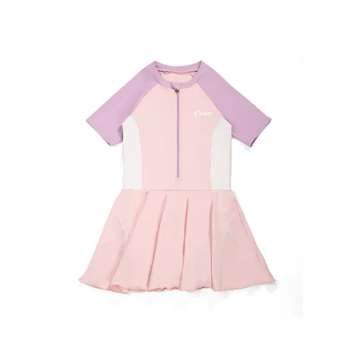 QIAODAN Детский купальник короткий рукав юбка стиль для плавания подростки