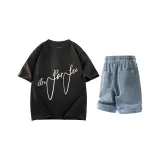 Чёрный + Светло-синий