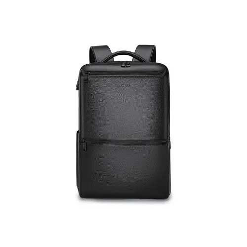 WilliamPOLO Рюкзак из коровьей кожи стандартный мужской черный