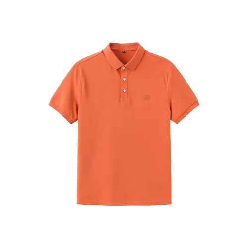 ZUO Оранжевый Красный Мужская Поло