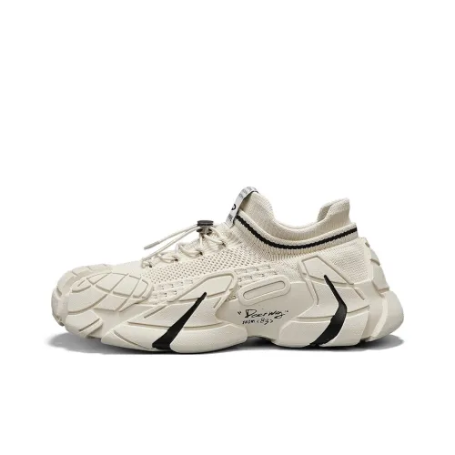 DEERWAY Противоскользящий Устойчивый к истиранию Дышащий Низкий Топ Повседневная Обувь Мужская Песочного цвета