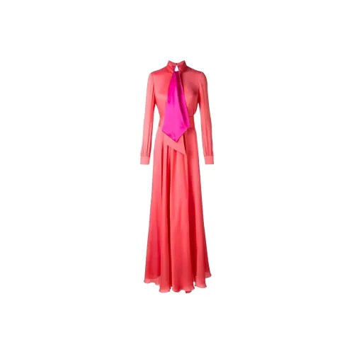 Lanvin Персиково-розовый Женские Длинные Платья с Рукавами
