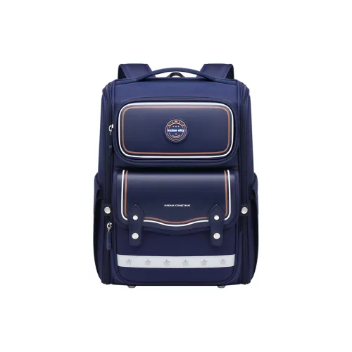 V.NINE Ткань Синтетическая кожа Студенческая сумка Большая Королевский синий Таро фиолетовый