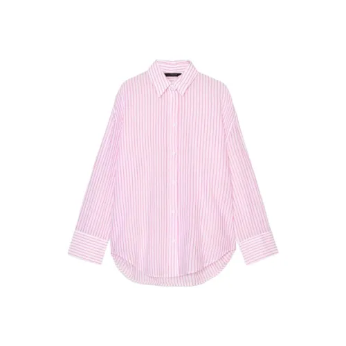 ZARA Белый/Розовый Женские Рубашки