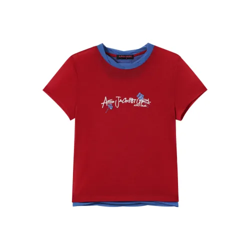 AJPG Red Женские T-рубашки