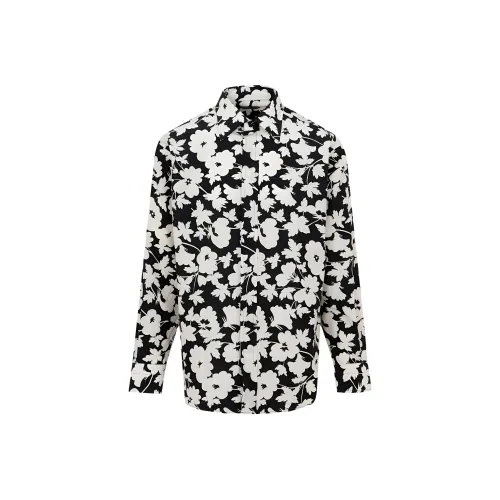 TOM FORD Черный/Белый Мужские Рубашки