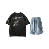 Чёрный + Светло-синий