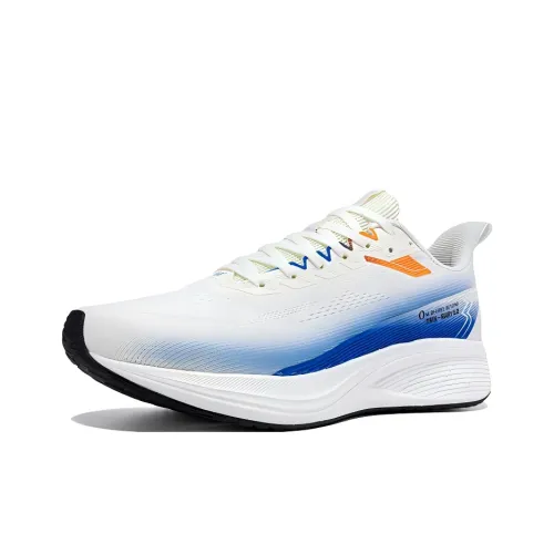 361° Штаны Устойчивые к истиранию Низкий Топ Беговые кроссовки Мужские Белый Синий