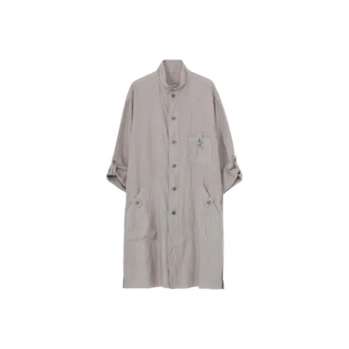 Yohji Yamamoto Серые Мужские Рубашки