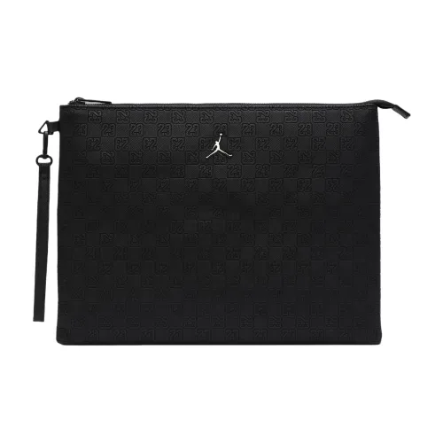 Джордан Monogram PU (полиуретан) Полиуретан Запястье Сумка Клатч Мужской Черный