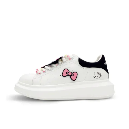 Hello Kitty Белый Повседневная обувь Низкий Топ Белый Черный Женский