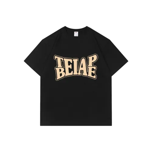 XDFM 100% хлопок Гонконгский шик Винтаж Короткий рукав Т-рубашка Свободный крой Унисекс