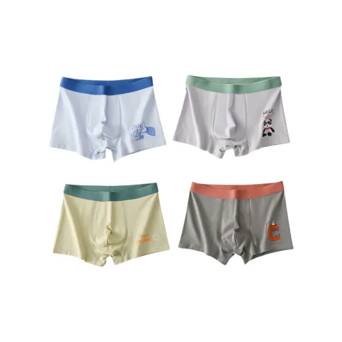 Tingqu P053 Светло-синий + Светло-серый + Светло-зеленый + Темно-серый Мужские боксер-шорты