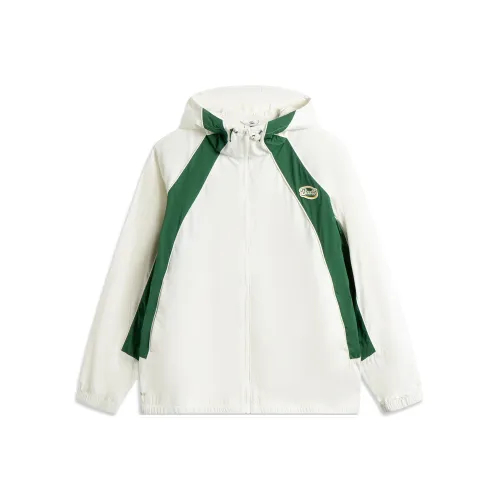 LINING Basketball Collection Тренчкот Мужской Айвори Эдем Зеленый