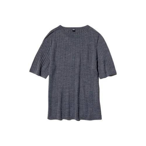 UNIQLO Асфальтовый серый Женские трикотажные изделия