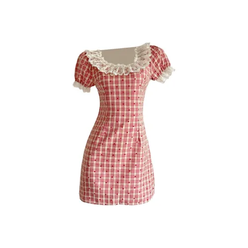 KKX Короткий рукав Платье Женское