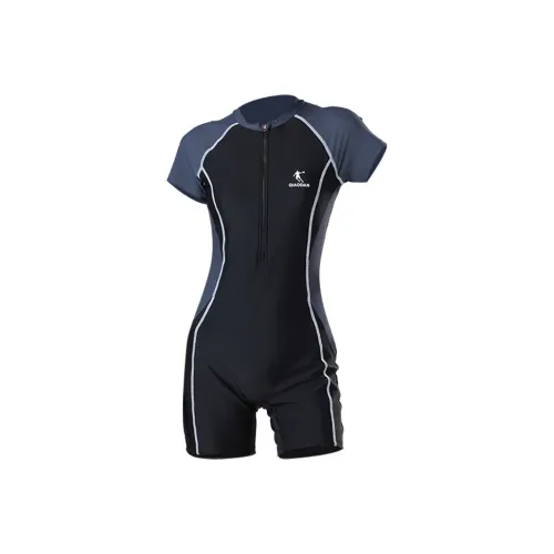 QIAODAN Ван-Пис Купальник Женский Черный Серый