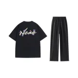 Черный топ + Черные брюки