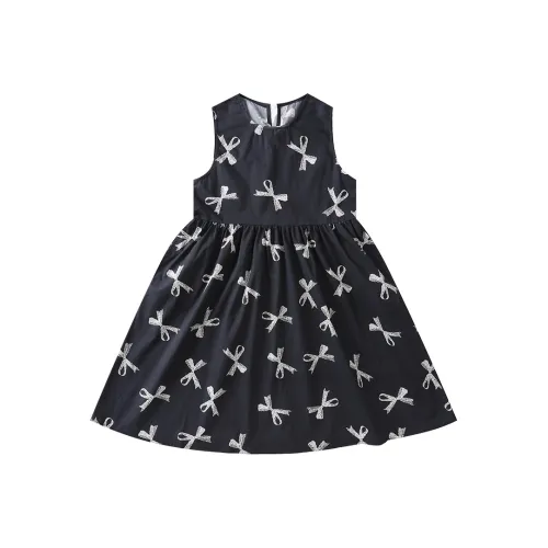 La Cergo Платье Черно-серый Платье для детей 3-7 лет