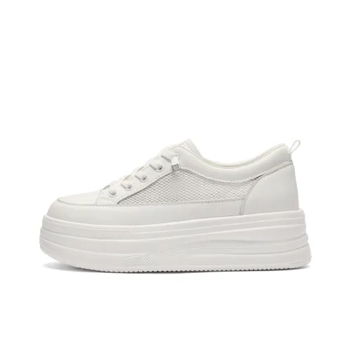 Белль Low Топ Скейтборд Кроссовки Женские Белые