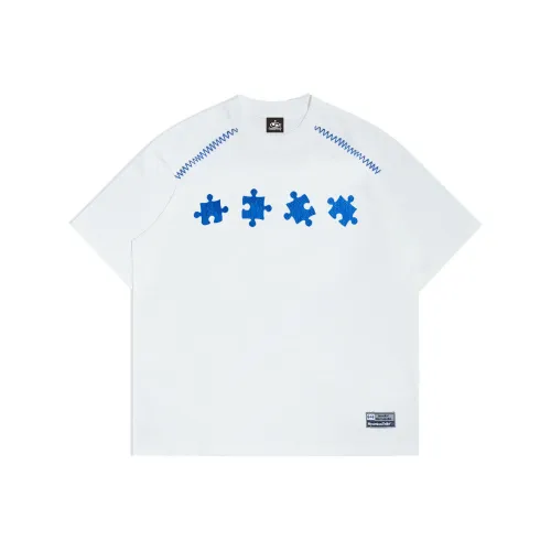 RUIZENLUO Белая унисекс футболка