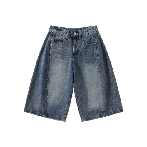 SHIJI Mx 3016 Винтажный синий Женские джинсовые шорты