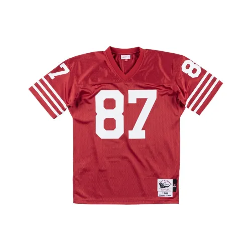 MITCHELL NESS Регби Джерси Игровая версия Мужской Красный