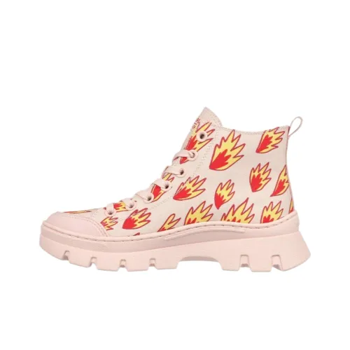 Ricardo Cavolo x Skechers Roadies High Топ Повседневная обувь Женская Розовая