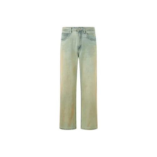 CHINISM Синий деним Мужские Джинсы