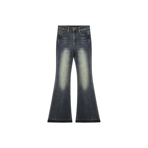 Снупи Винтажные Синие Женские Джинсы