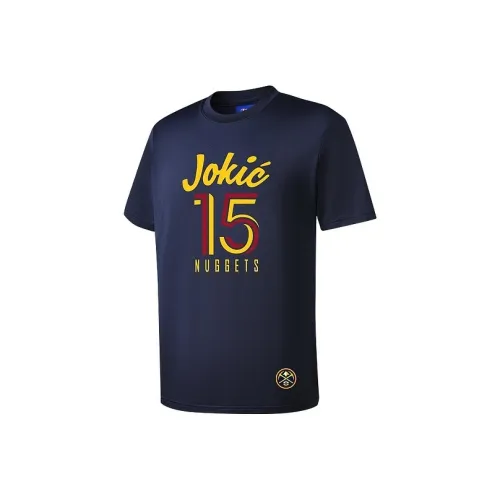 NBA Denver Nuggets Player Size Collection Футболка Унисекс Темно-синий Никола Йокич