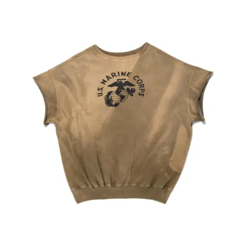 Bowwow SS25 USMC SS Sweat Рубашки T Рубашка Унисекс