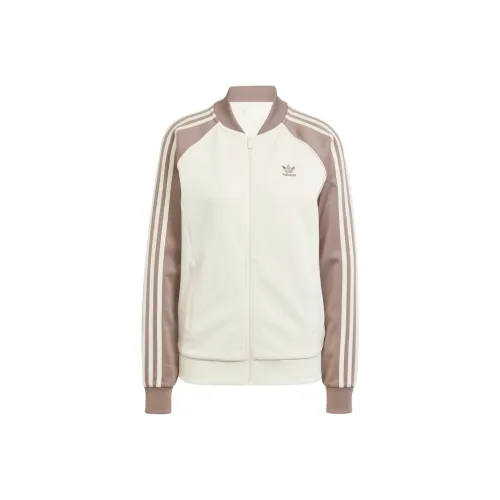 Adidas Originals ADICOLOR CLASSICS SST Куртка Женская Магия Белый Trace Коричневый