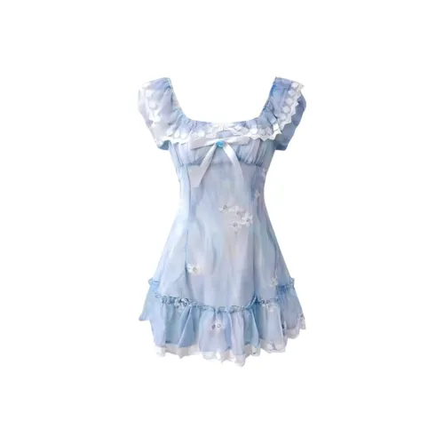 DANCANG Короткий рукав Платье Женское