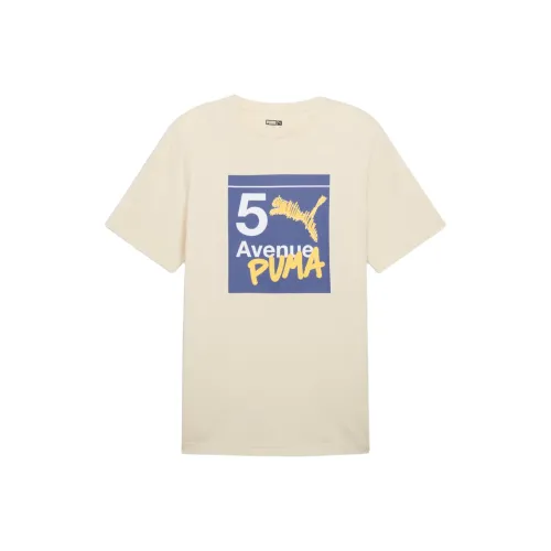 PUMA NYC Flagship Subway T-Shirt Мужская Бежевая