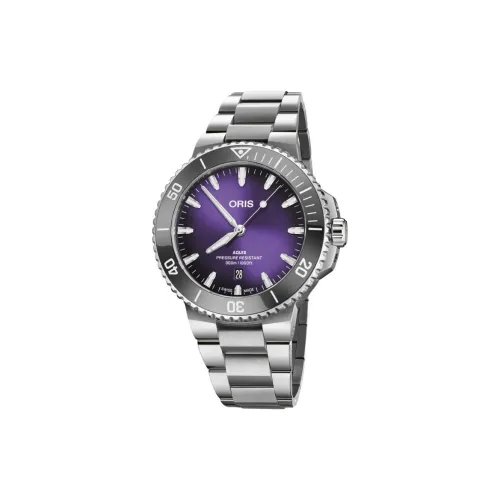 Oris Автоматический Механический Механизм Мужские Часы Aquis Series 43,5 мм Фиолетовые