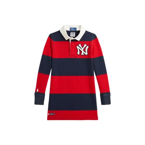 Polo Ralph Lauren Платье Синий Красный и Многоцветный Детский