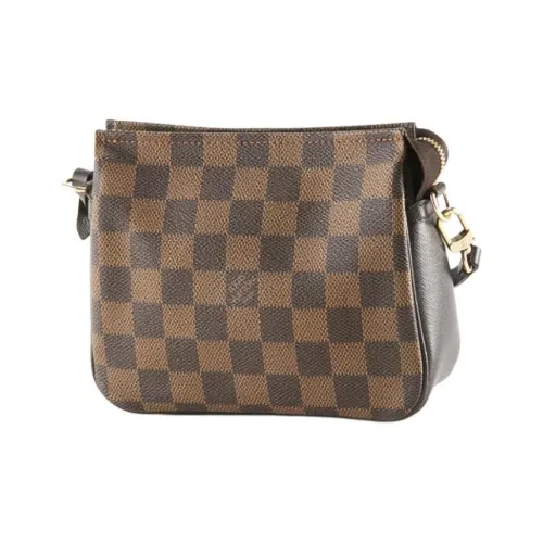 LOUIS VUITTON Damier Холст Плечевая Сумка Женская Коричневая
