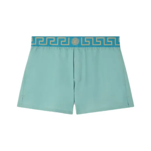 VERSACE SS25 Повседневные шорты Мужские Синие