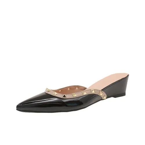 MIKAWEI Заклепки Устойчивые к истиранию Домашние тапочки Женские