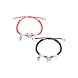 Браслет-шнурок "Благополучие и Счастье Бабочка" [Красный + Черный]