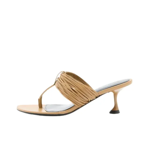 PROENZA SCHOULER Шлепанцы 6 см Женские Хаки