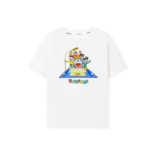 Skechers Kids x Doraemon Совместный модель T Рубашка Bright White Подростки