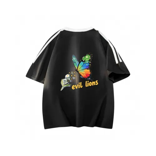 Evil Lions Короткий рукав T-рубашки Унисекс