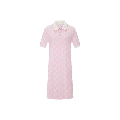 KARL LAGERFELD SS25 Короткий рукав платье женское розовый