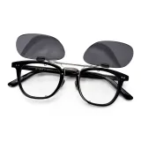 Черный X с откидной крышкой поляризованные накладные линзы