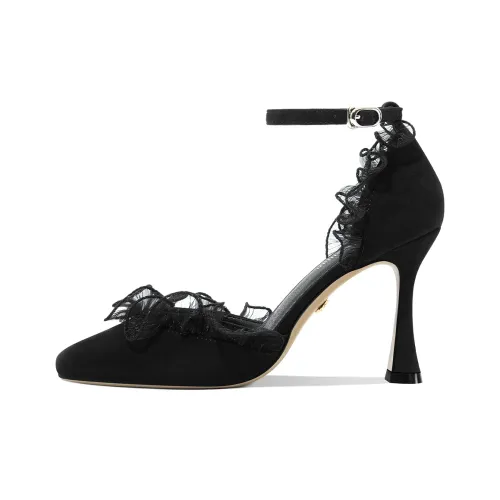 Lily Wei Carli Бокат Высокие каблуки Женские Черные