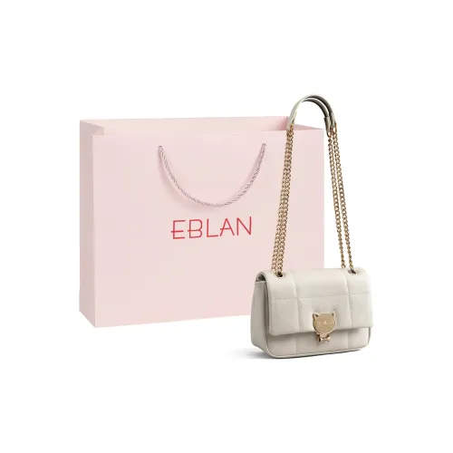 EBLAN Сумка через плечо из коровьей кожи стандартная женская цвет экрю