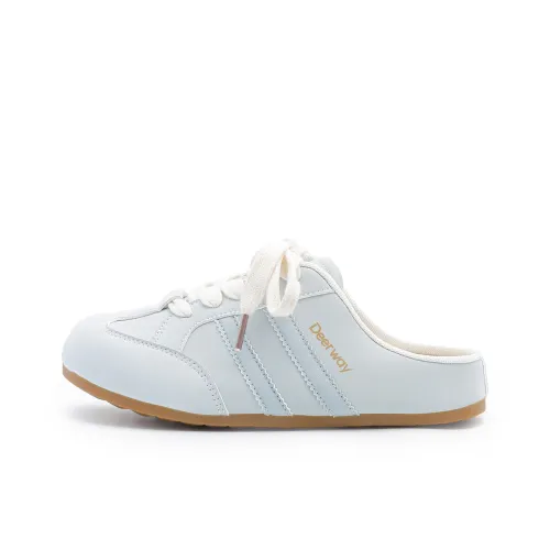 DEERWAY Тихий противоотражающий устойчивый к истиранию противоскользящий домашний слип для женщин синий