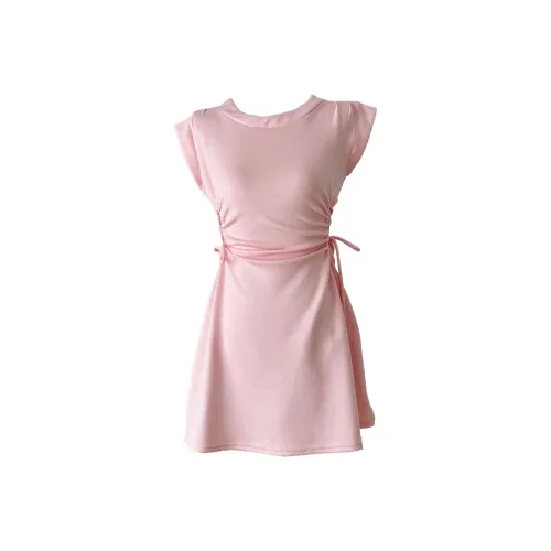 CHARM GLOW Короткое платье с короткими рукавами женское